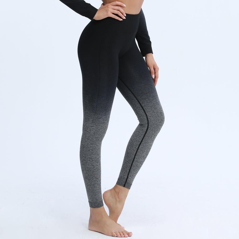 Nepoagym Women New Ombre Seamless Leggings Compression High