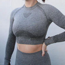 Load image into Gallery viewer, Ombre Cropped Seamless Tops - Nepoagym Official Store