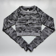 Load image into Gallery viewer, Camo Seamless Cropped Top - Nepoagym Official Store