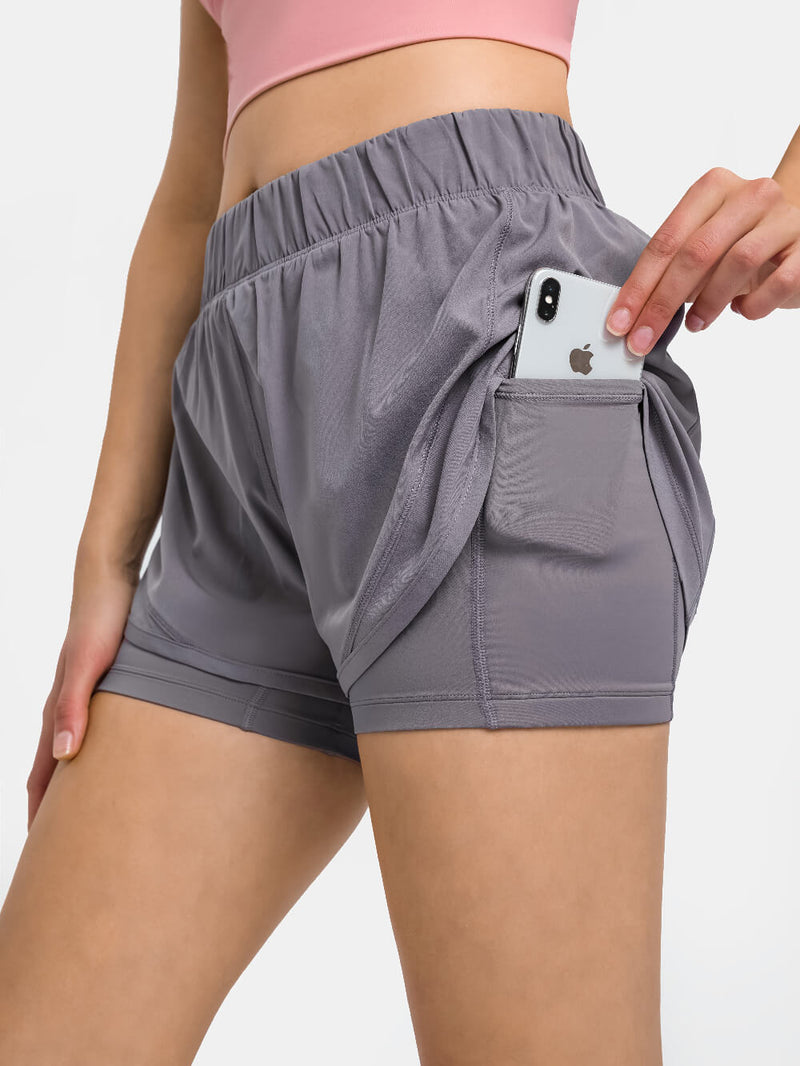 2 In 1 Workout Shorts (NPMK176)