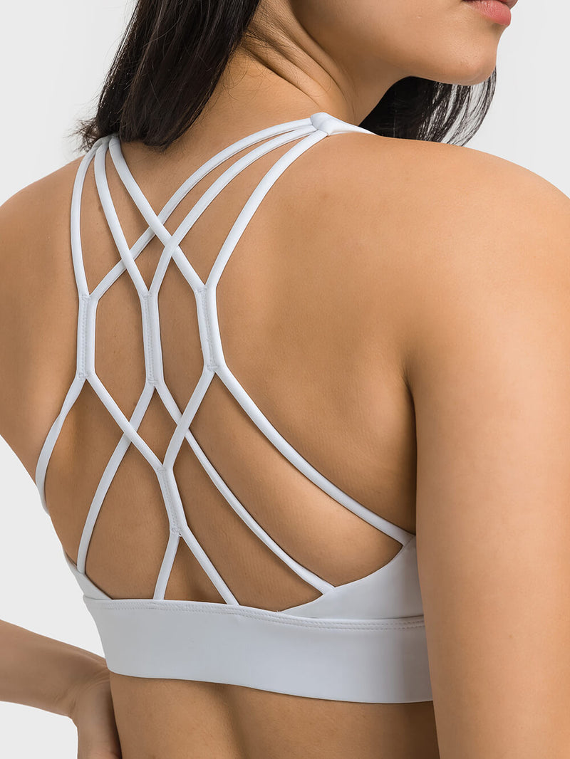 PREORDER: Making Progress Sports Bra: White