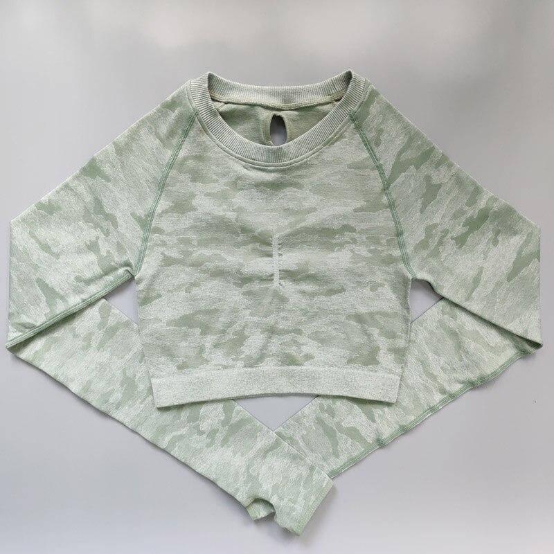Camo Seamless Cropped Top - Nepoagym Official Store