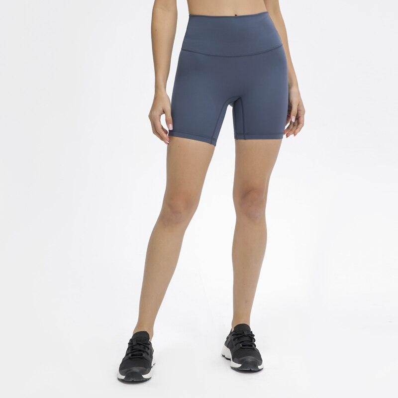 Nepoagym BURNING 6 Inch Inseam No Front Seam Women High Waisted