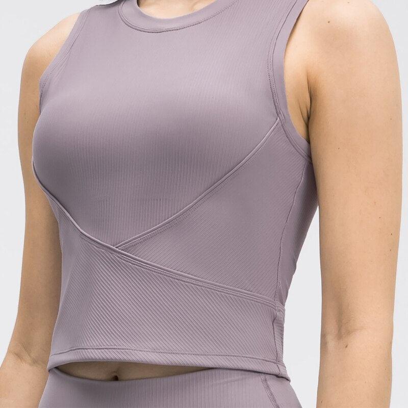 PULSE Ribbed Crop Tank Bra - Nepoagym Official Store