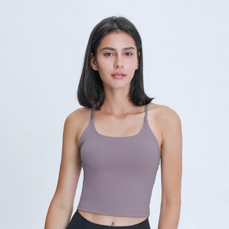 Nepoagym EMOTION Buttery Soft Women Workout Crop Tank Bras with Y