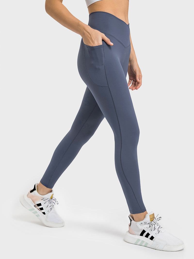 25" Cross Waist ENERGY Pockets Leggings