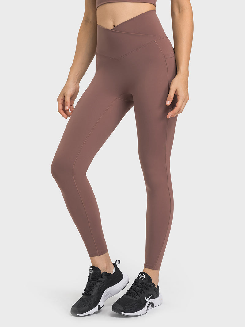 25" Cross Waist ENERGY Pockets Leggings