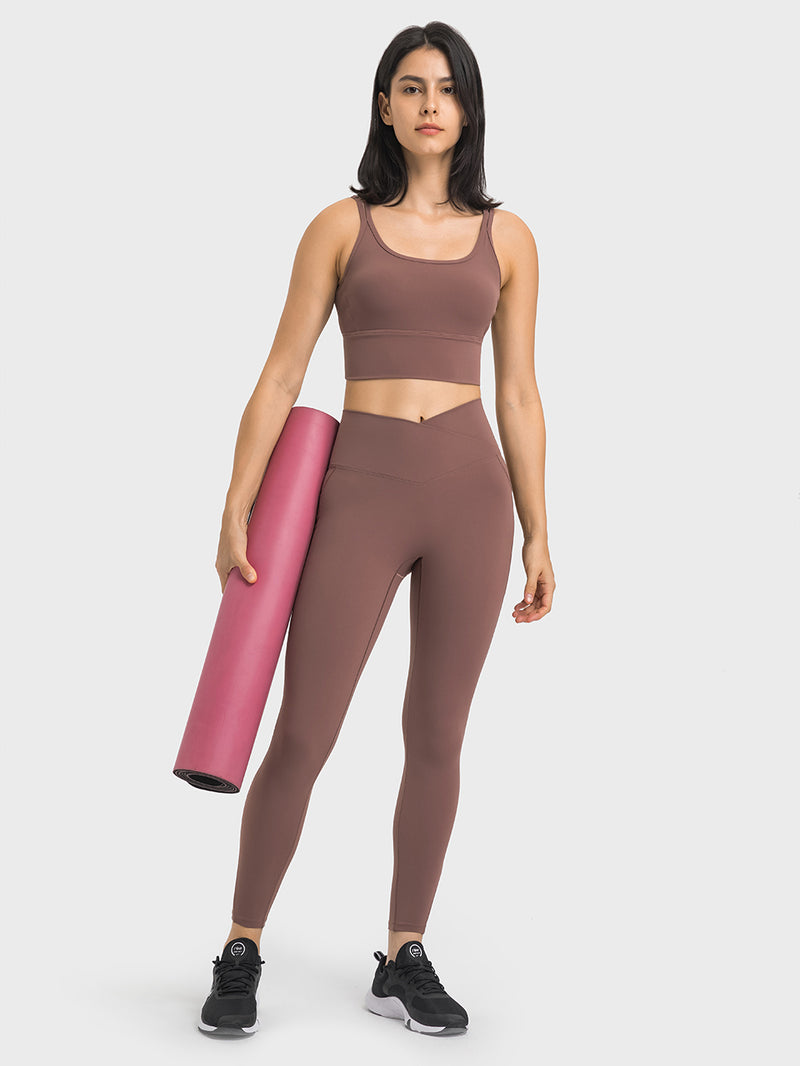 25" Cross Waist ENERGY Pockets Leggings