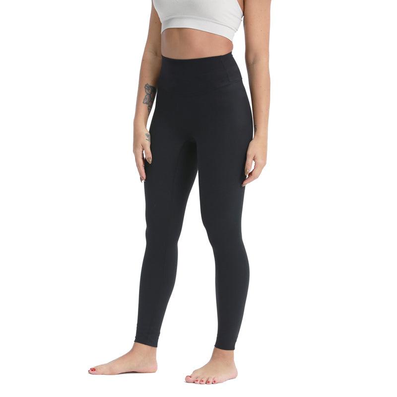 Nepoagym 28 inch Inseam Rhythm Women Workout Leggings High Rise Compression Seamless Waist Buttery Soft Black M China