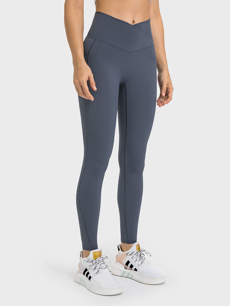 25" Cross Waist ENERGY Pockets Leggings